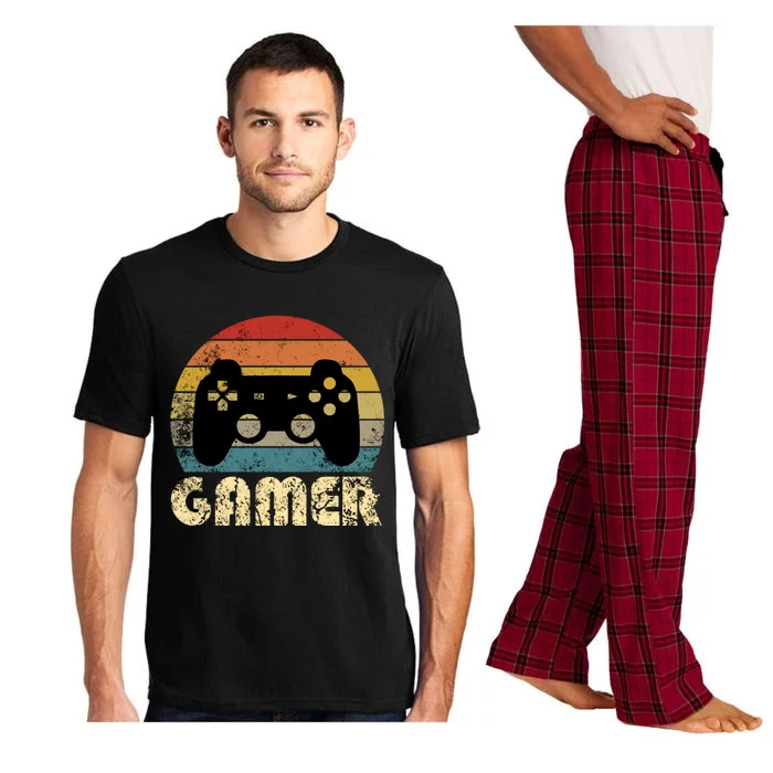 Vintage Retro Gamer Video Game Player Boys Teens Gift Pajama Set