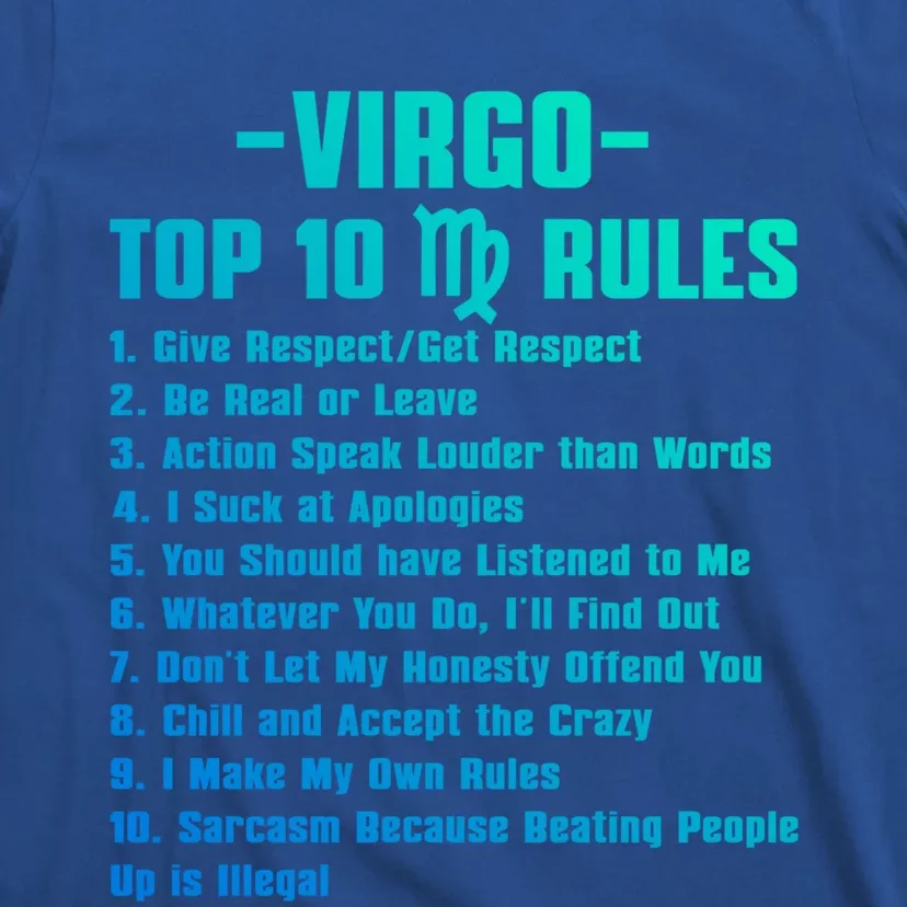 Virgos Rules Gift T-Shirt