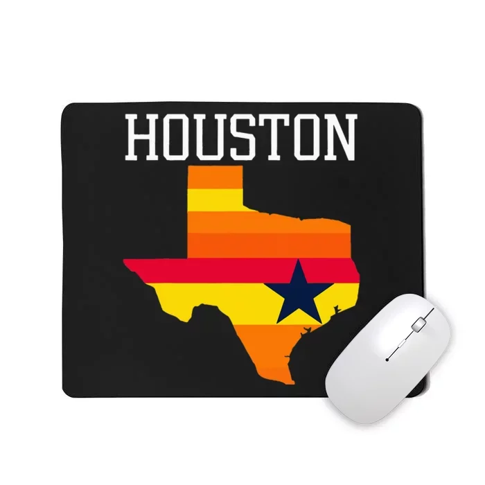 Vintage Retro Houston Texas Mousepad