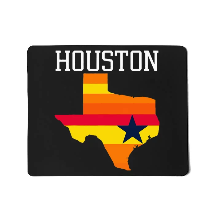 Vintage Retro Houston Texas Mousepad