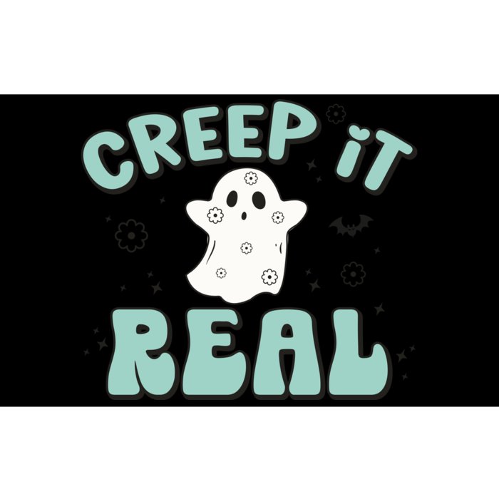 Vintage Retro Halloween Creep It Real Ghost Boy Fall Season Gift Bumper Sticker