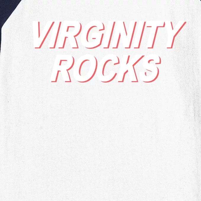 Virginity Rocks Heather Baseball Sleeve Shirt