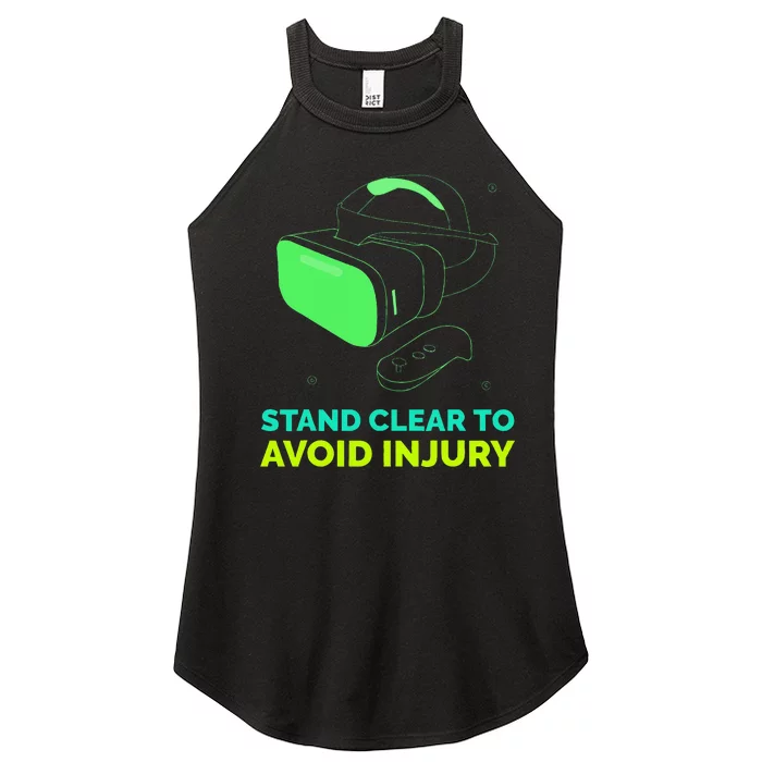 Virtual Reality Hazard Vr Stay Clear To Avoid Injury Women’s Perfect Tri Rocker Tank