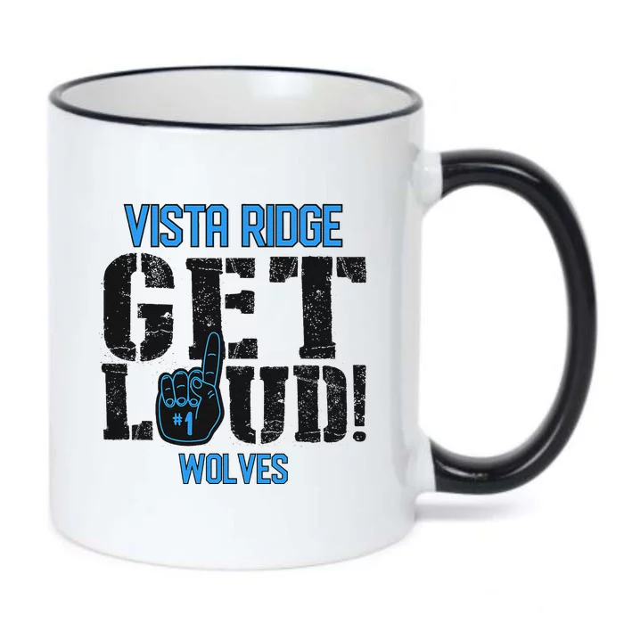 Vista Ridge High School Get Loud Wolves Black Color Changing Mug