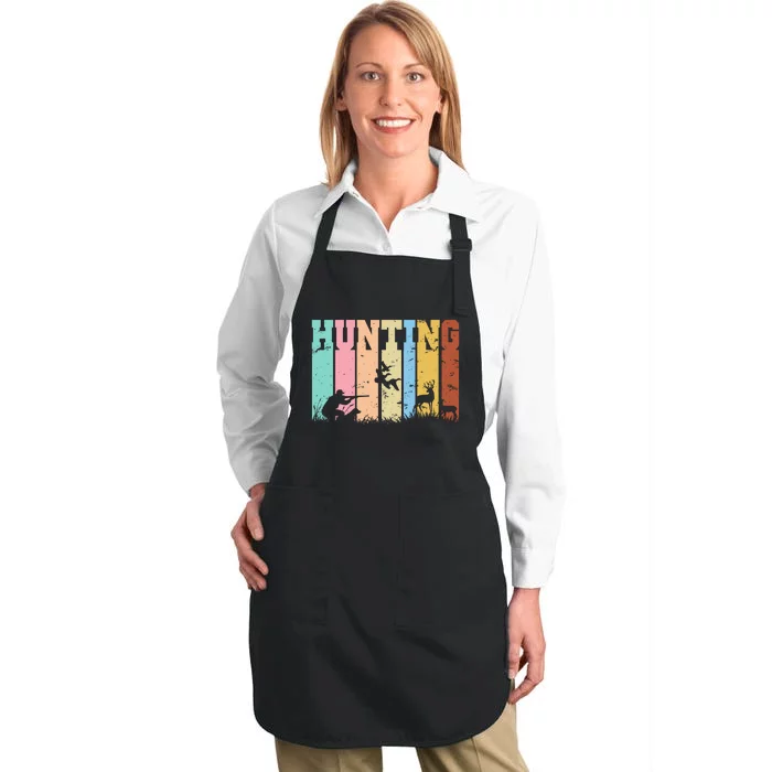 Vintage Retro Hunting Hunter Full-Length Apron With Pocket