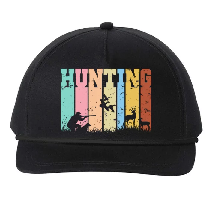 Vintage Retro Hunting Hunter Snapback Five-Panel Rope Hat