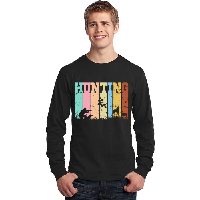 Vintage Retro Hunting Hunter Tall Long Sleeve T-Shirt