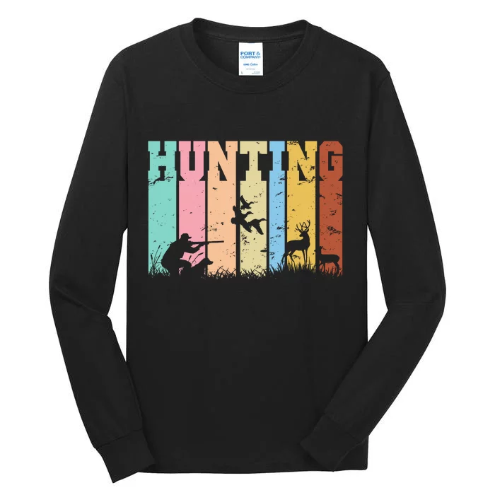 Vintage Retro Hunting Hunter Tall Long Sleeve T-Shirt