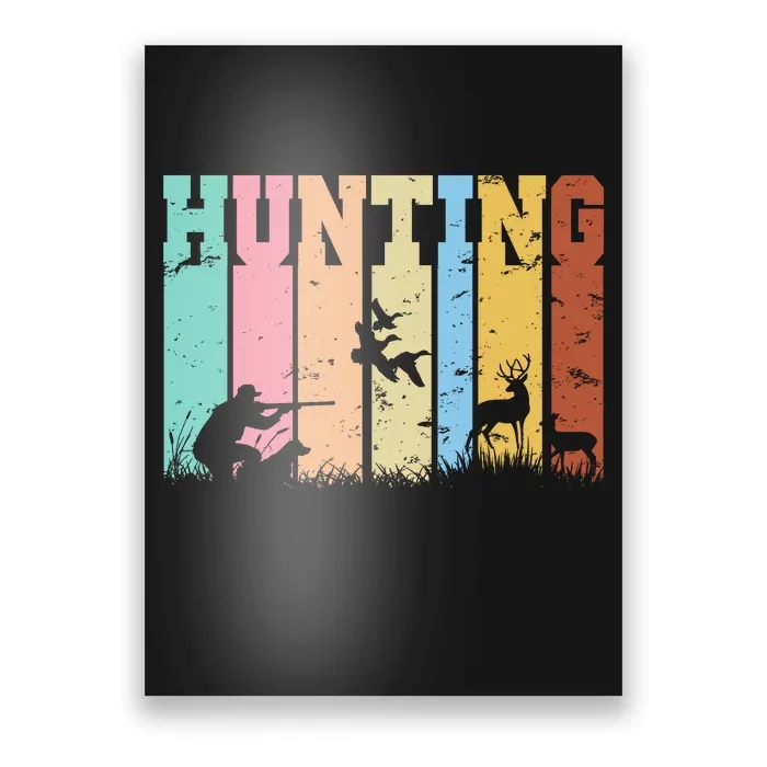 Vintage Retro Hunting Hunter Poster