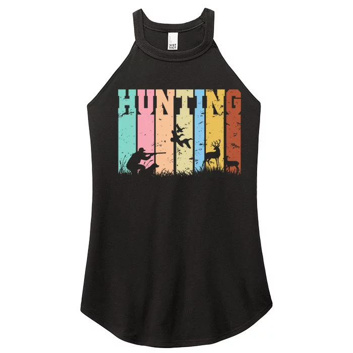 Vintage Retro Hunting Hunter Women’s Perfect Tri Rocker Tank