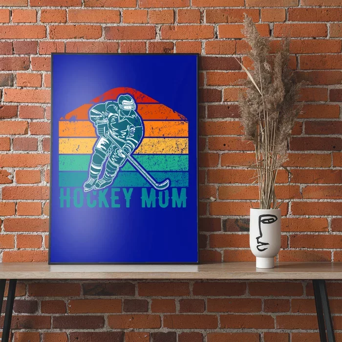 Vintage Retro Hockey Mom Gift Poster