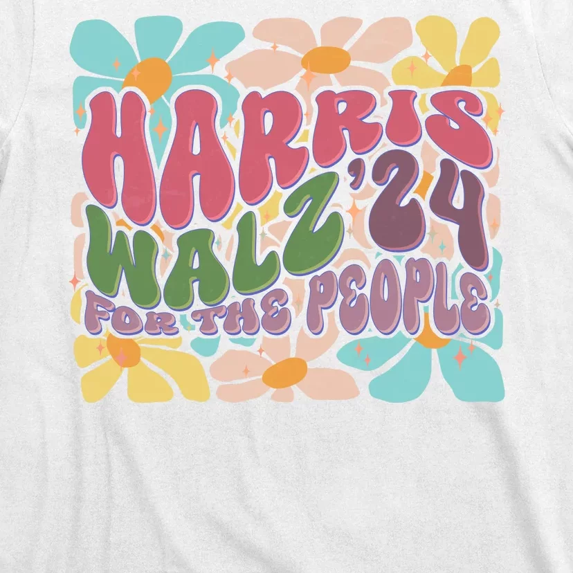 Vintage Retro Harris Walz 2024 For The People T-Shirt