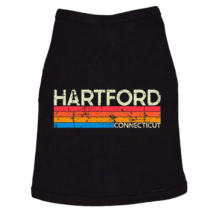 Vintage Retro Hartford Connecticut Distressed Doggie Tank