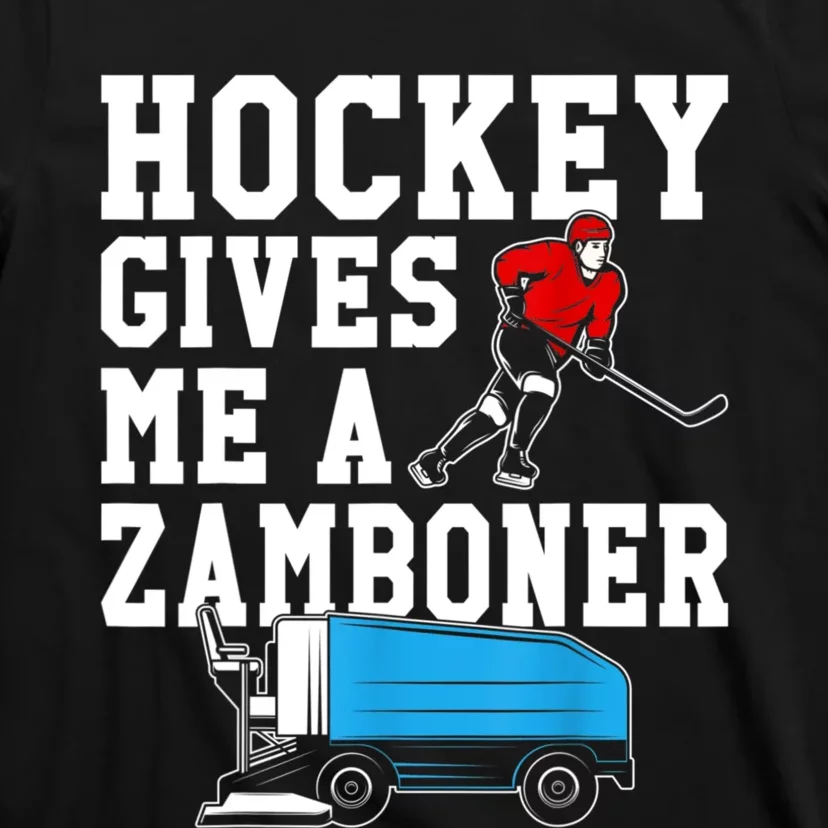 Vintage Retro Hockey Gives Me A Zamboner Hockey T-Shirt