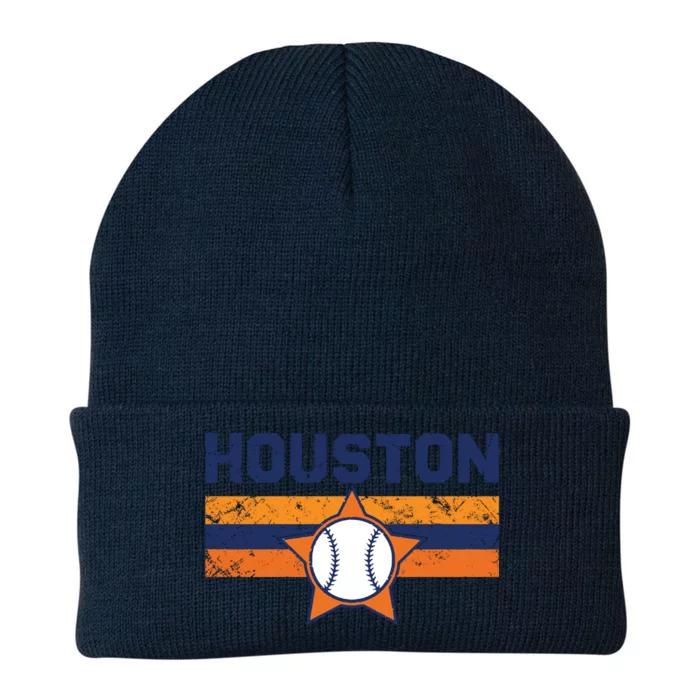 Vintage Retro Houston Texas Vintage Texas Houston Knit Cap Winter Beanie