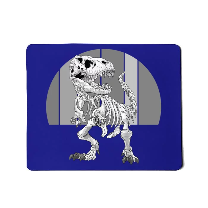 Vintage Retro Halloween Dinosaur Skeleton T Rex Scary Funny Gift Mousepad