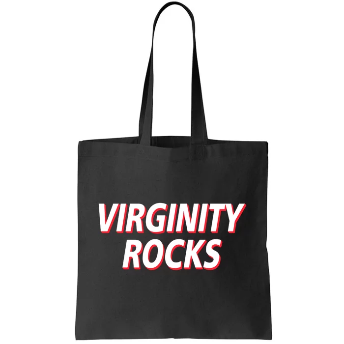 Virginity Rocks Heather Tote Bag