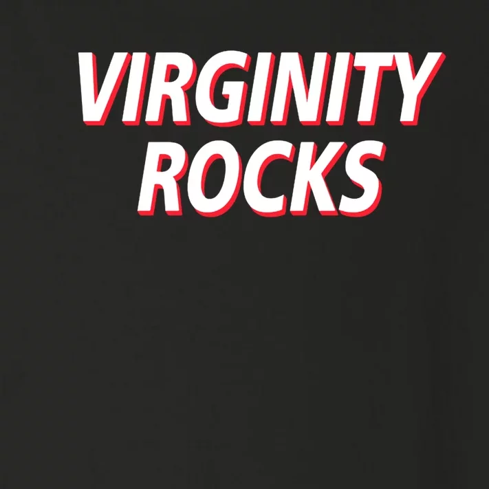 Virginity Rocks Heather Toddler Long Sleeve Shirt