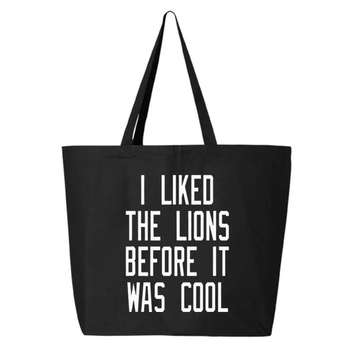 Vintage Retro I Liked the Lions Before It Was Cool 25L Jumbo Tote