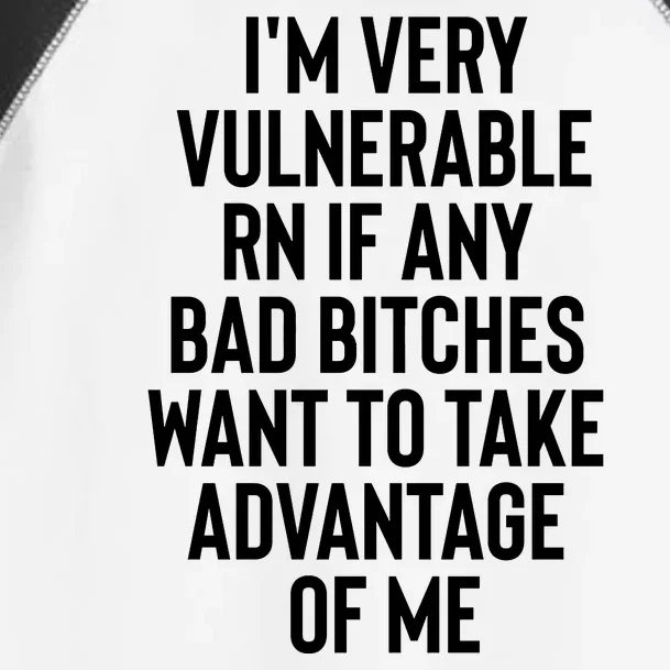 Vulnerable RN I'm Verry Any Bad Bitches Toddler Fine Jersey T-Shirt