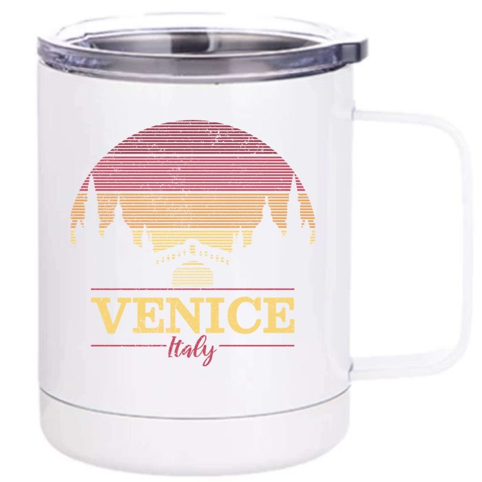 Vintage Retro Italian Travel Souvenir Gift Front & Back 12oz Stainless Steel Tumbler Cup