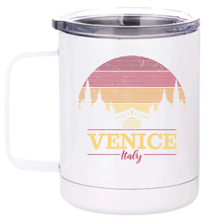 Vintage Retro Italian Travel Souvenir Gift Front & Back 12oz Stainless Steel Tumbler Cup