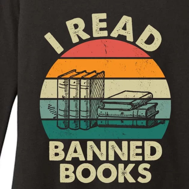 VINTAGE RETRO I READ BANNED BOOKS Womens CVC Long Sleeve Shirt