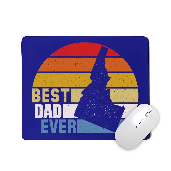 Vintage Retro Idaho Best Dad Ever Gift Mousepad