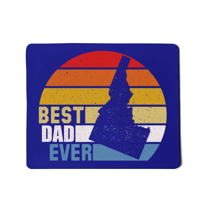 Vintage Retro Idaho Best Dad Ever Gift Mousepad