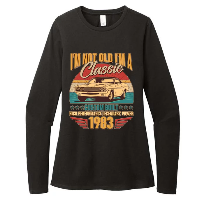 Vintage Retro I'm Not Old I'm A Classic 1983 40th Birthday Classic Car Lover Womens CVC Long Sleeve Shirt