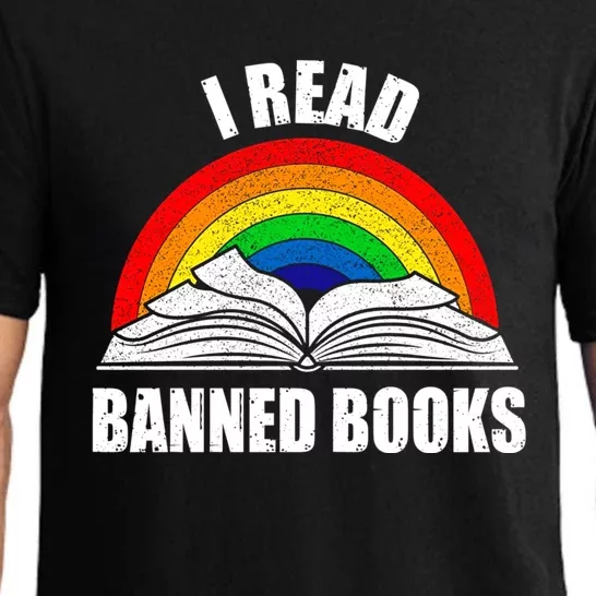 Vintage Retro Im With The Banned Banned Books Reading Books Pajama Set