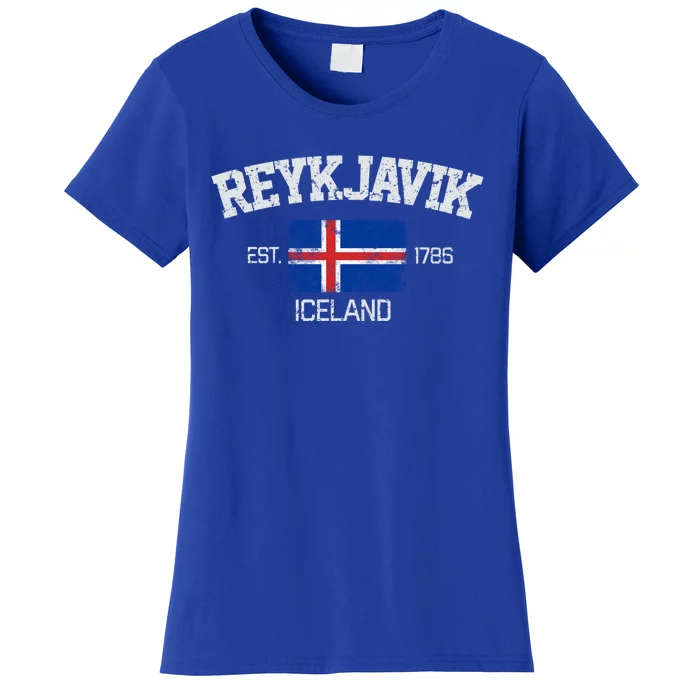 Vintage Reykjavik Iceland Souvenir Gift Great Gift Women's T-Shirt