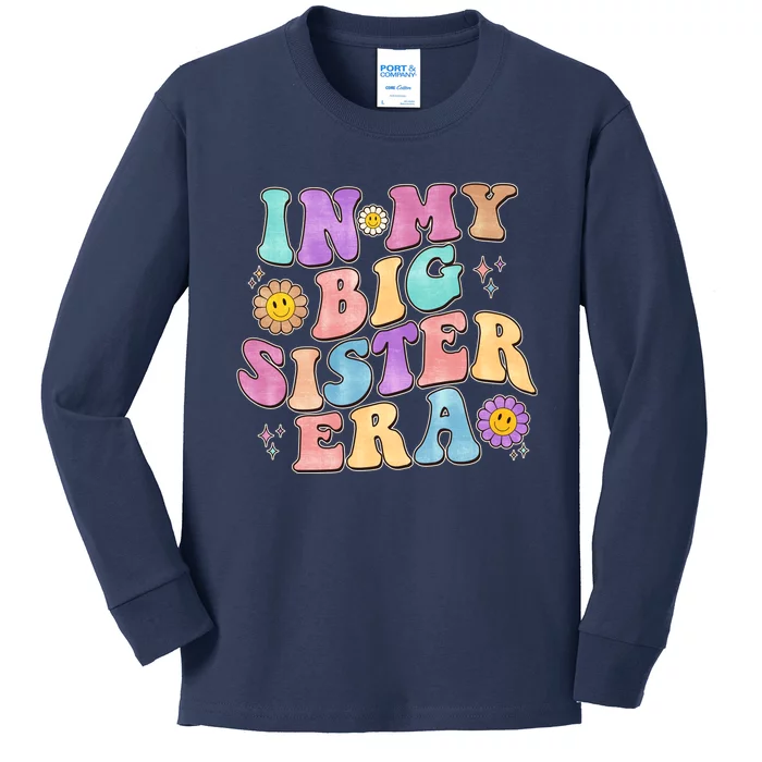 Vintage Retro In My Big Sister Era Kids Long Sleeve Shirt