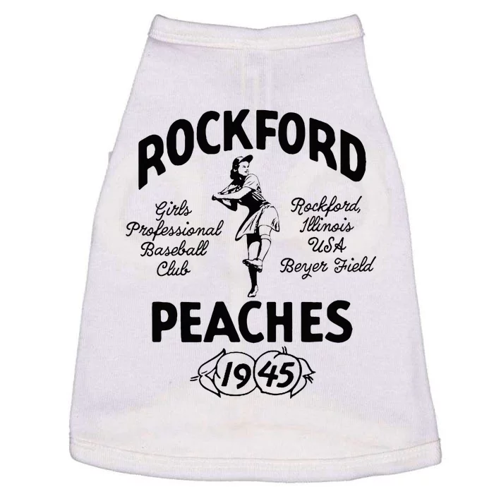 Vintage Rockford Illinois Peaches Defunct Baseball Doggie Tank