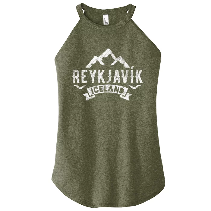 Vintage Reykjavik Iceland Women’s Perfect Tri Rocker Tank