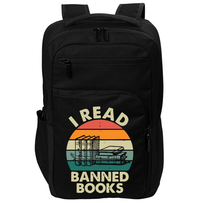 VINTAGE RETRO I READ BANNED BOOKS Impact Tech Backpack