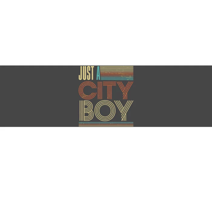 Vintage Retro Just A CityBoy Bumper Sticker