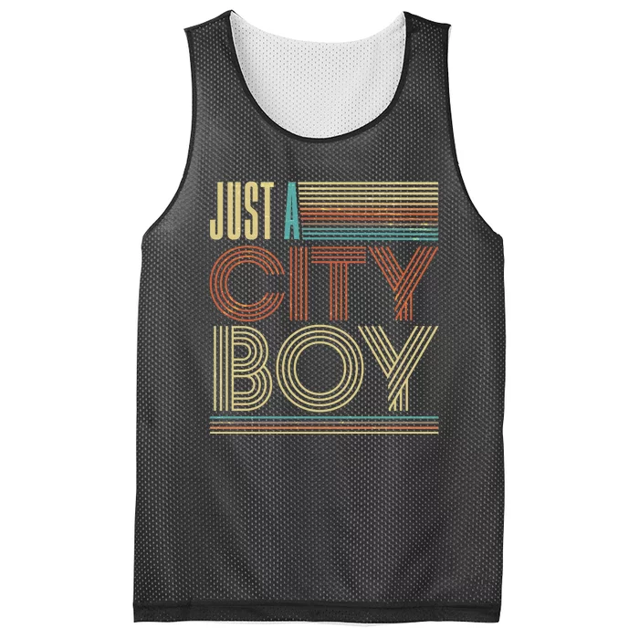 Vintage Retro Just A CityBoy Mesh Reversible Basketball Jersey Tank