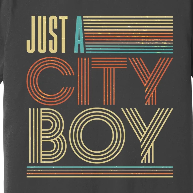 Vintage Retro Just A CityBoy Premium T-Shirt