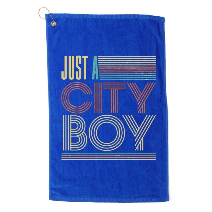 Vintage Retro Just A CityBoy Platinum Collection Golf Towel