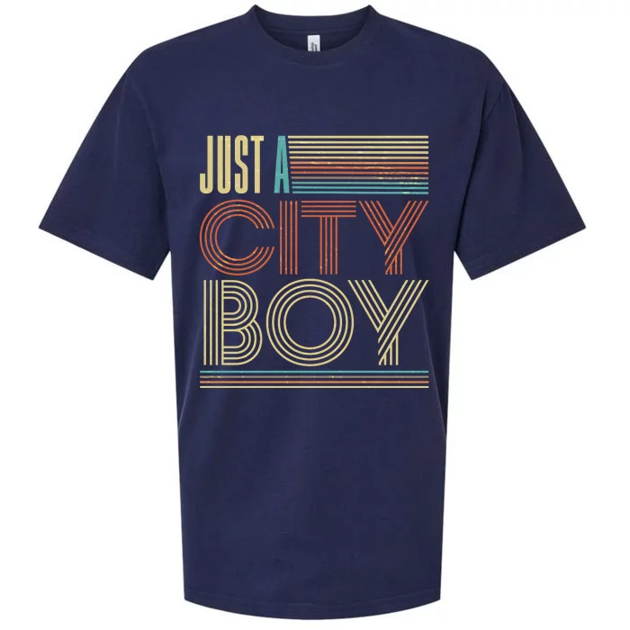 Vintage Retro Just A CityBoy Sueded Cloud Jersey T-Shirt