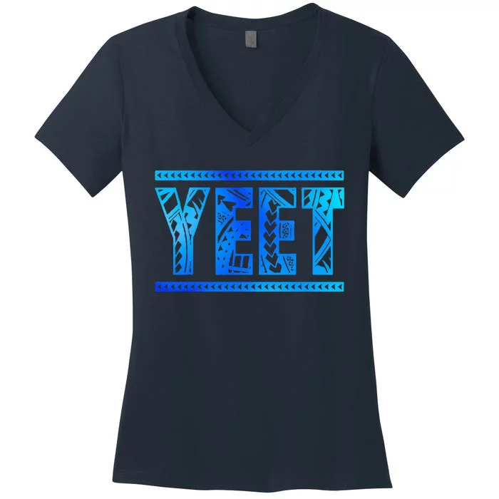 Vintage Retro Jey Yeet Ww Quotes Design Apparel Women's V-Neck T-Shirt