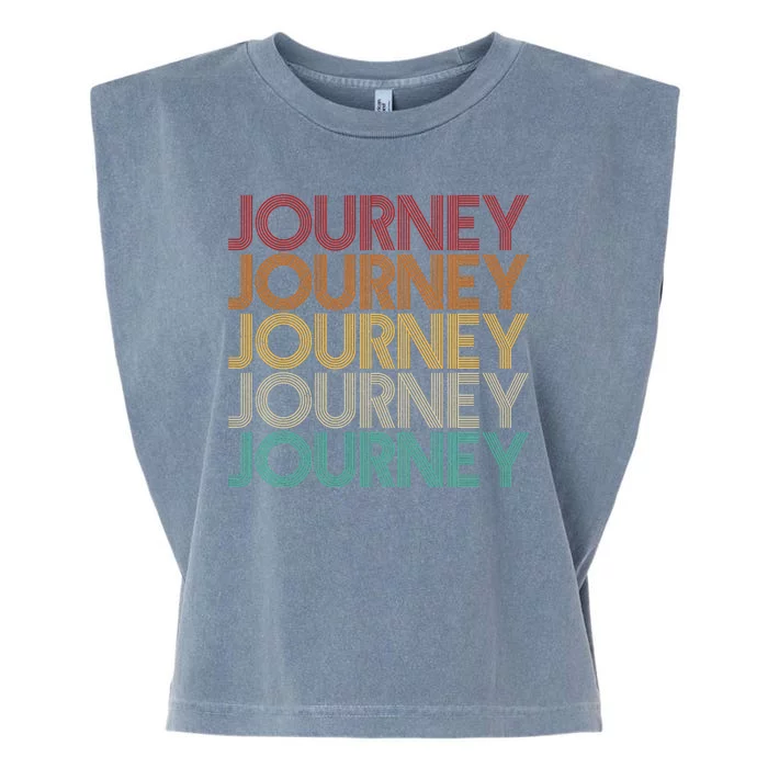 Vintage Retro Journey Garment-Dyed Women's Muscle Tee