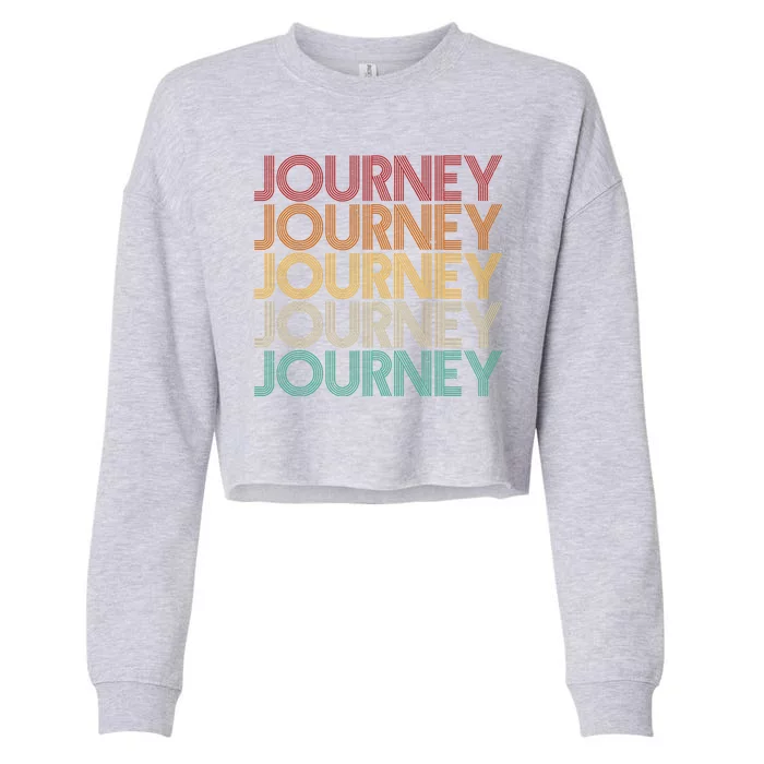 Vintage Retro Journey Cropped Pullover Crew