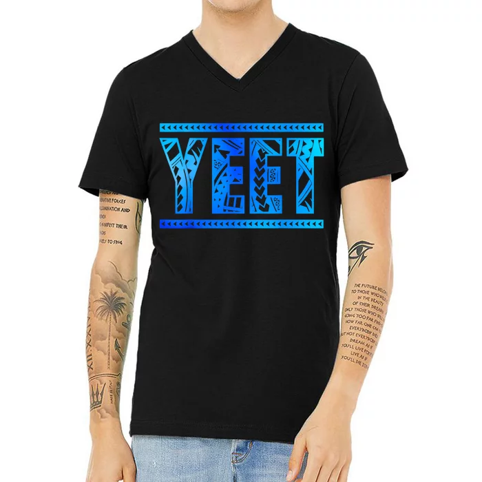 Vintage Retro Jey Yeet Ww Quotes Design Apparel V-Neck T-Shirt