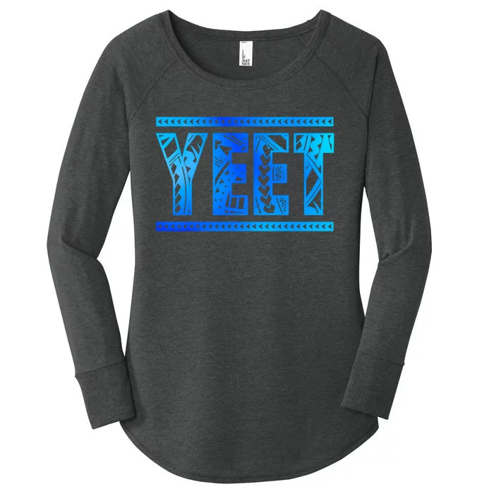 Vintage Retro Jey Yeet Ww Quotes Design Apparel Women's Perfect Tri Tunic Long Sleeve Shirt