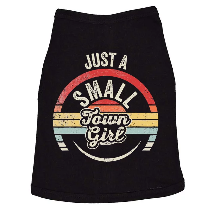 Vintage Retro Just A Small Town Girl Doggie Tank