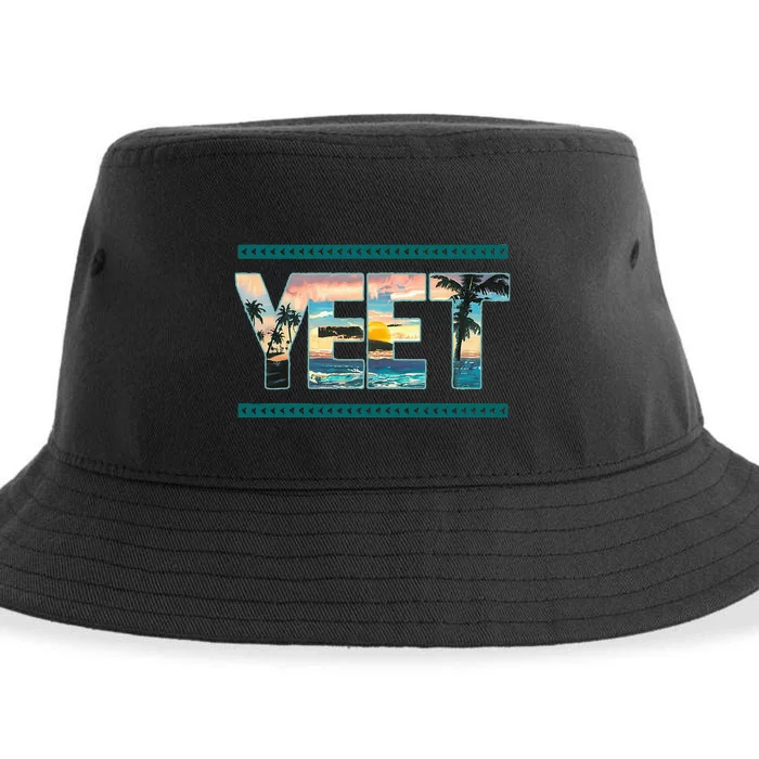 Vintage Retro Jey Yeet Ww Quotes Sustainable Bucket Hat