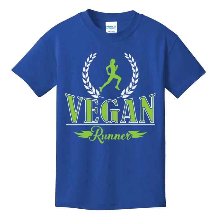 Vegan Runner Jogging Marathon Great Gift Kids T-Shirt