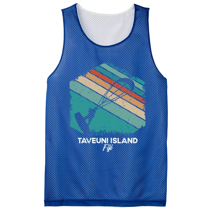 Vintage Retro Kitesurf Taveuni Island Kite Surfing Gift Mesh Reversible Basketball Jersey Tank